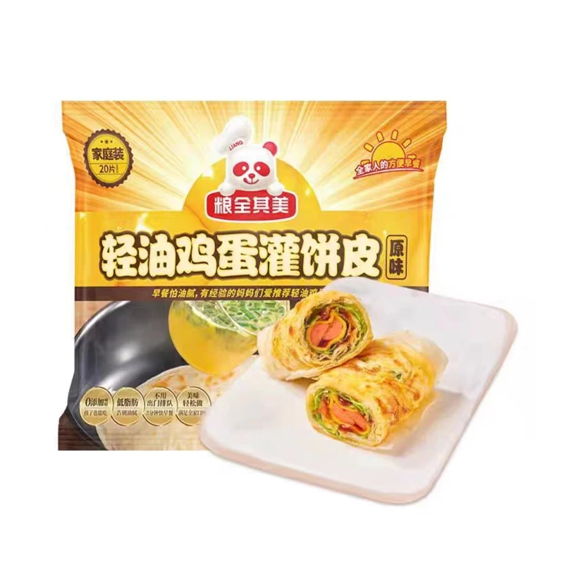 粮全其美轻油鸡蛋灌饼皮900g
