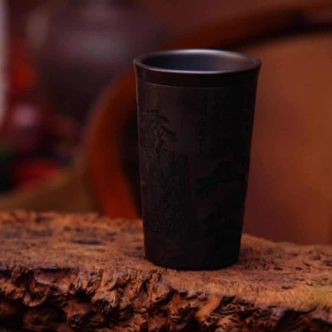 宜兴原矿紫砂 全手工全原矿 石黄 云想衣裳花想容