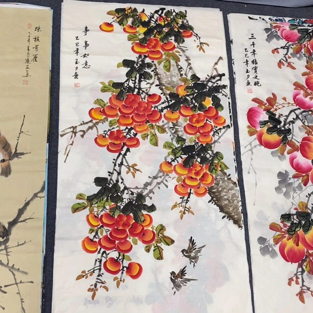 国画尺寸140✖️70四尺手绘画