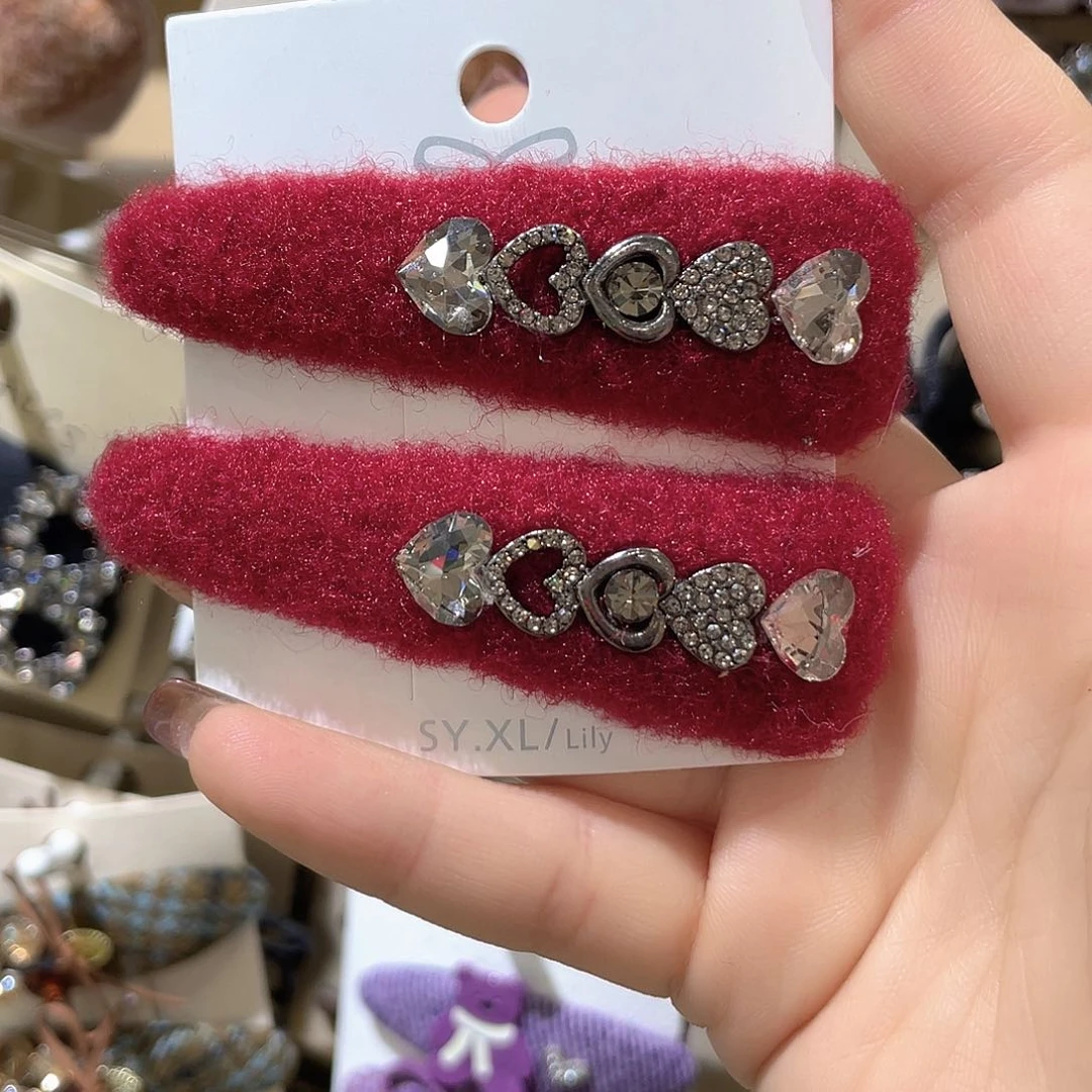 非金属布艺红色爱心拜拜