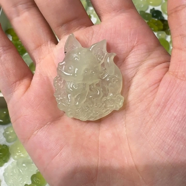 蛇纹石玉未镶嵌吊坠(不含链)