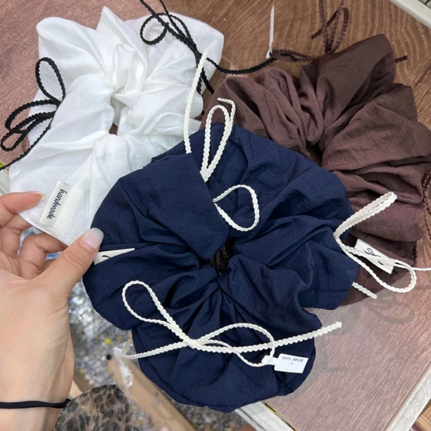 三蝴蝶结泡泡肠圈时尚气质复古