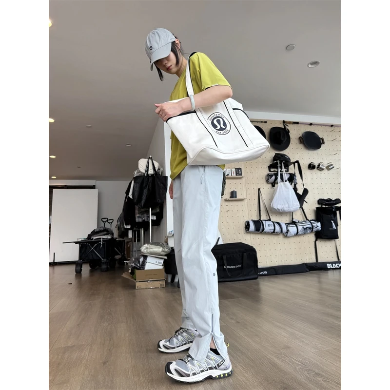 25夏季机能拉链户外运动高弹冰丝速干显瘦百搭男女同款工装休闲裤