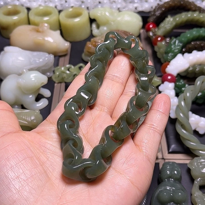和田玉未镶嵌吊坠(不含链)鑫****司
