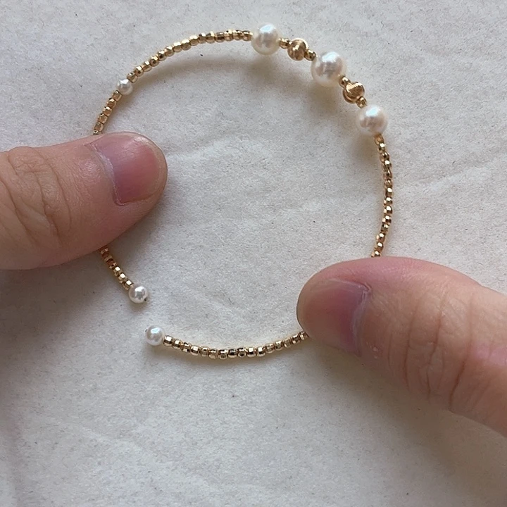 海水珍珠手镯银S925镶嵌