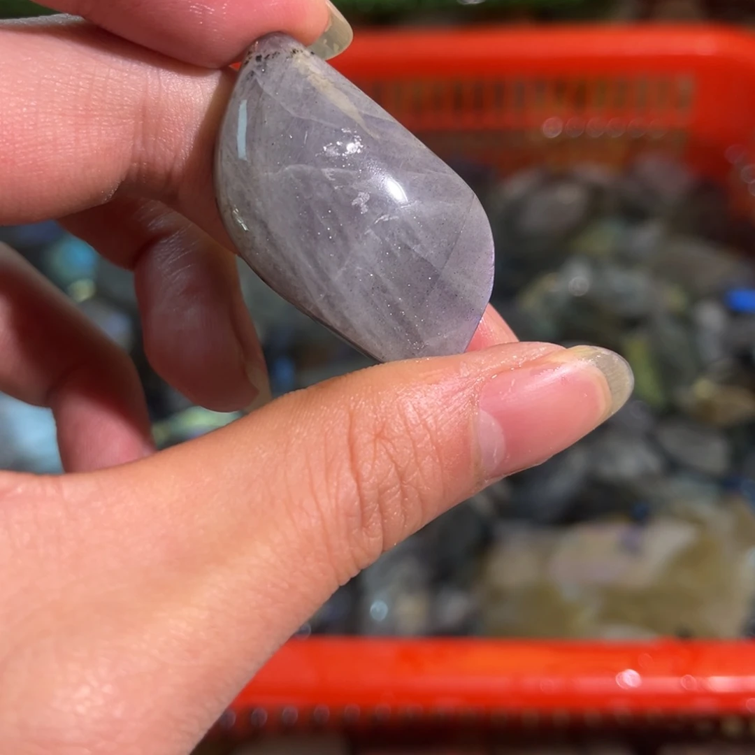 拉长石吊坠未镶嵌烏****爛