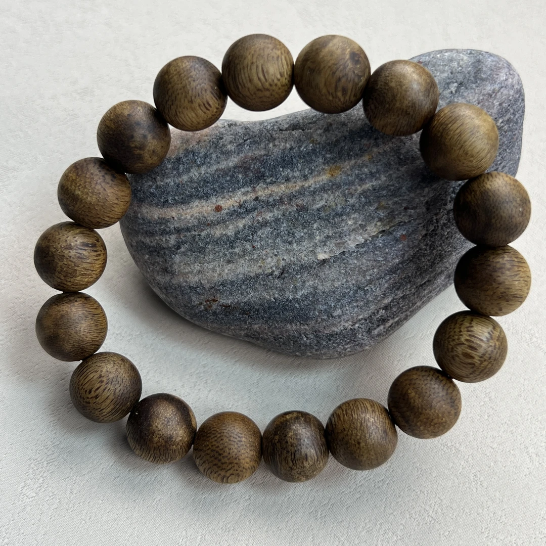 YH-025130文莱黑棋软丝蛇皮粗纹沉香1.2单圈约10g