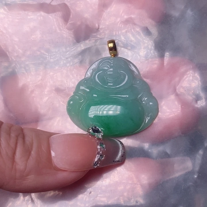 舞***网翡翠未镶嵌颈饰缅甸天然a货翡翠