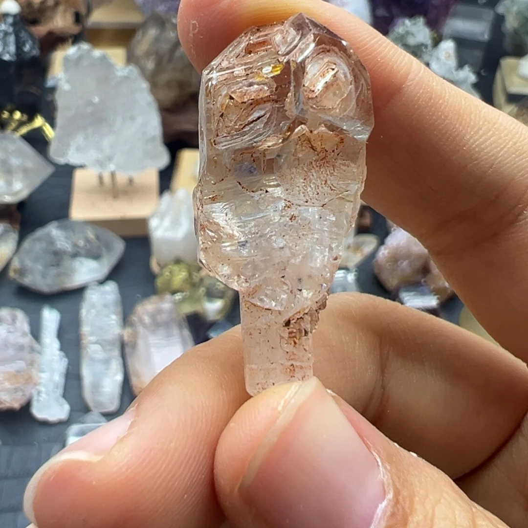 咖***饭石材红泥酥皮权杖
