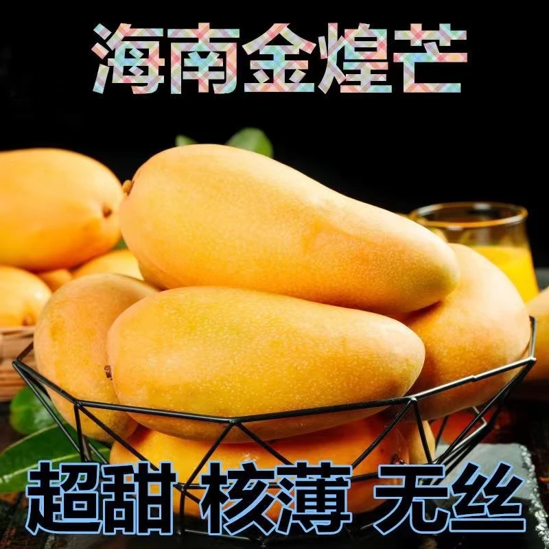 【产地直发1】正宗海南金煌芒 新鲜水果  催熟放软后食用 4.5-8斤装
