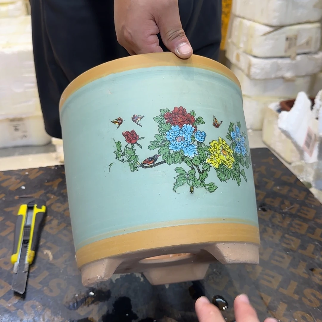 紫砂花盆瑕疵和瑕疵