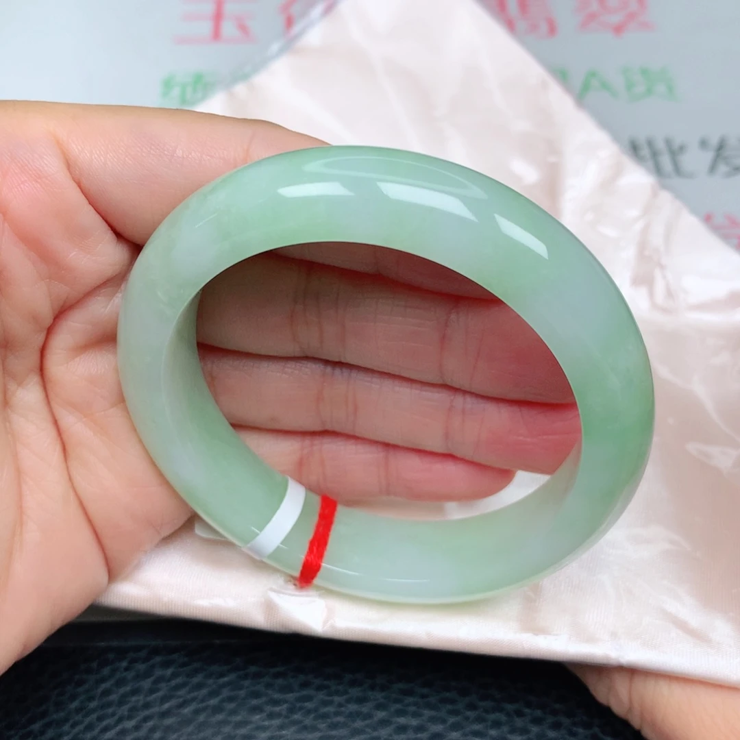 未镶嵌手镯翡翠冰润甜绿1