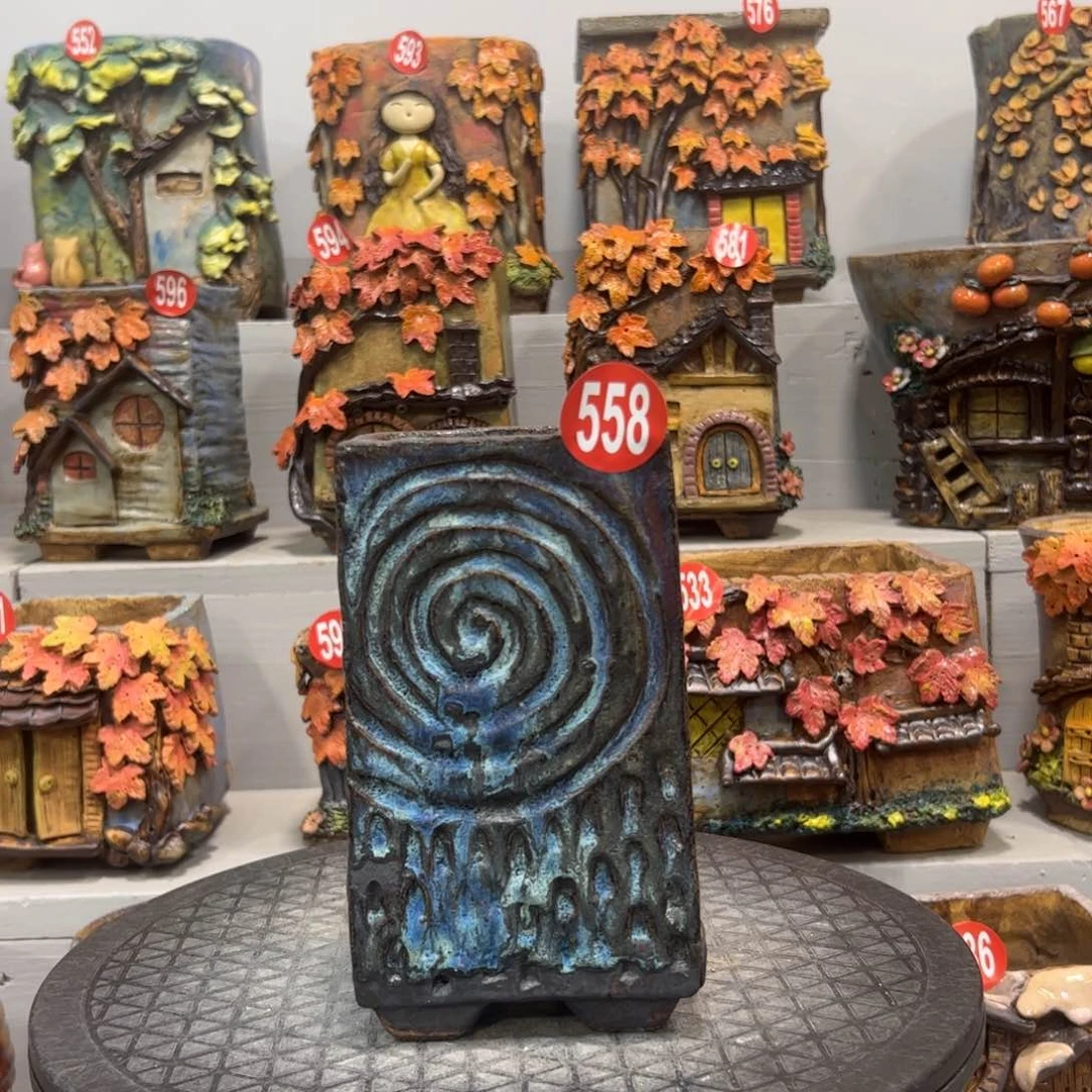 558 号陶然花器手工花盆