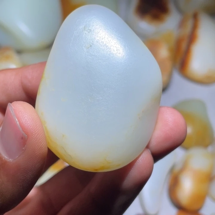 和田玉手链足银镶嵌