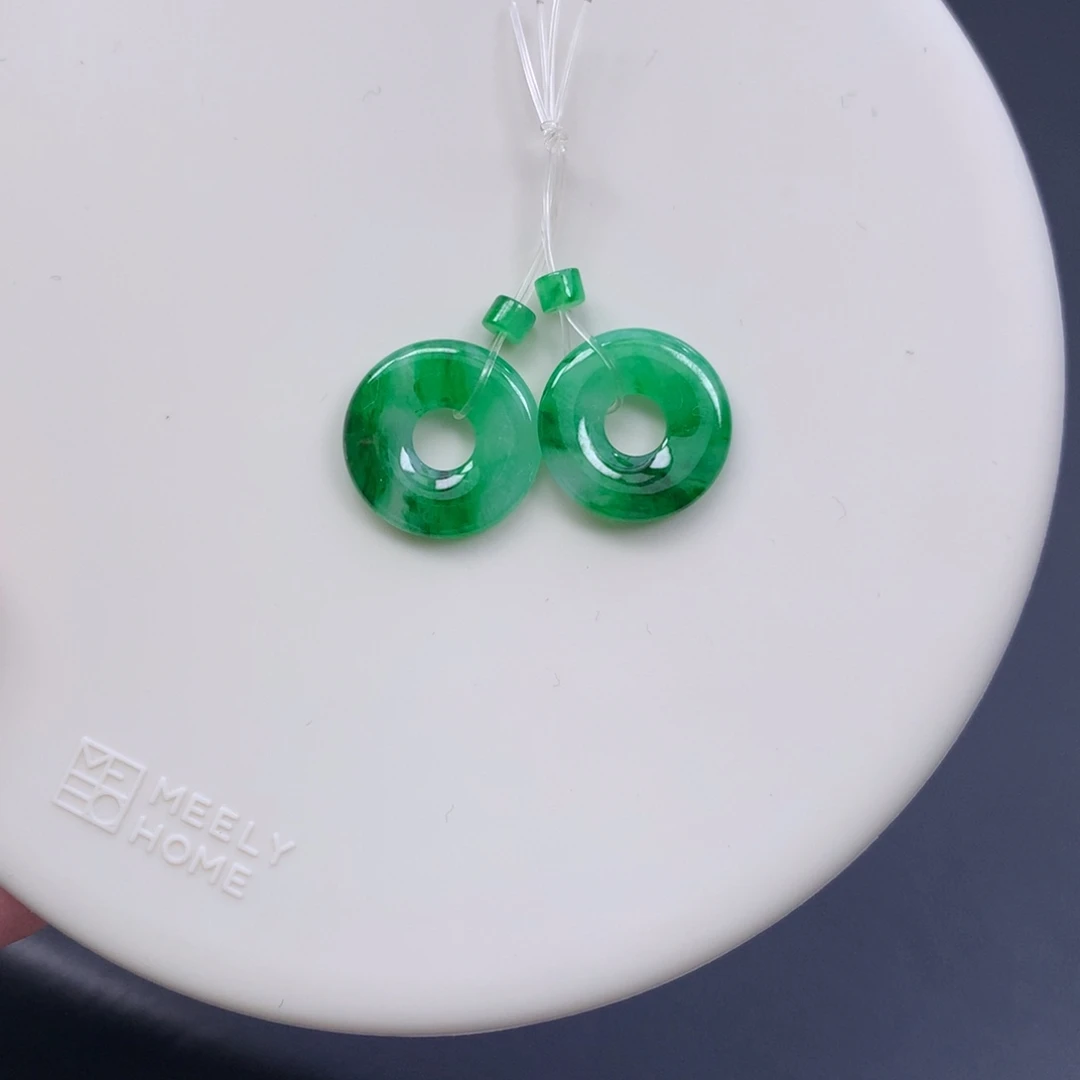 翡翠足银镶嵌颈饰48小时鉴赏期退货不扣服务费