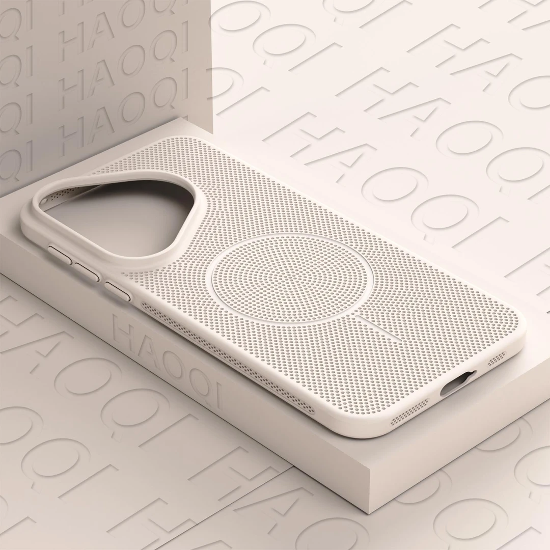 适用华为pura70手机壳新款多巴胺pura80散热网孔pura70pro磁吸p80