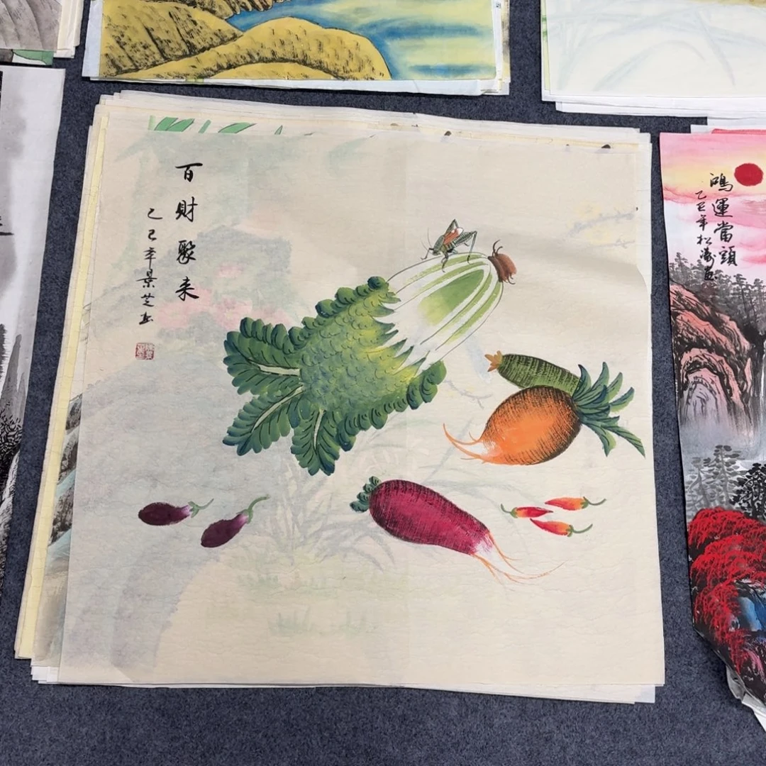 国画68×68 手绘画画画画