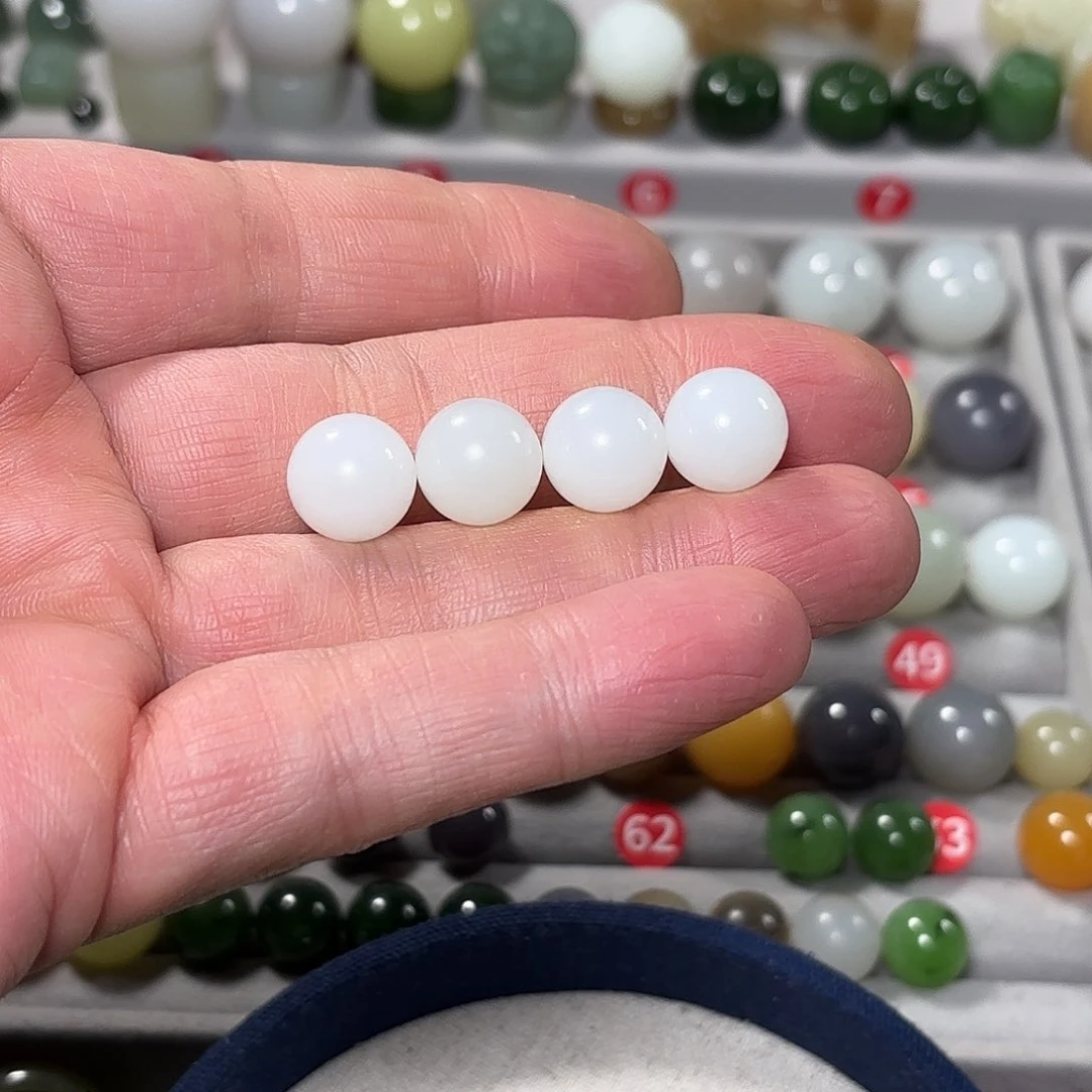 未镶嵌和田玉挂件快***6珠子