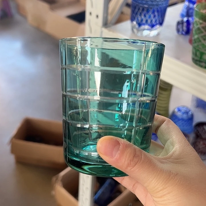 平底款水晶玻璃微瑕一个