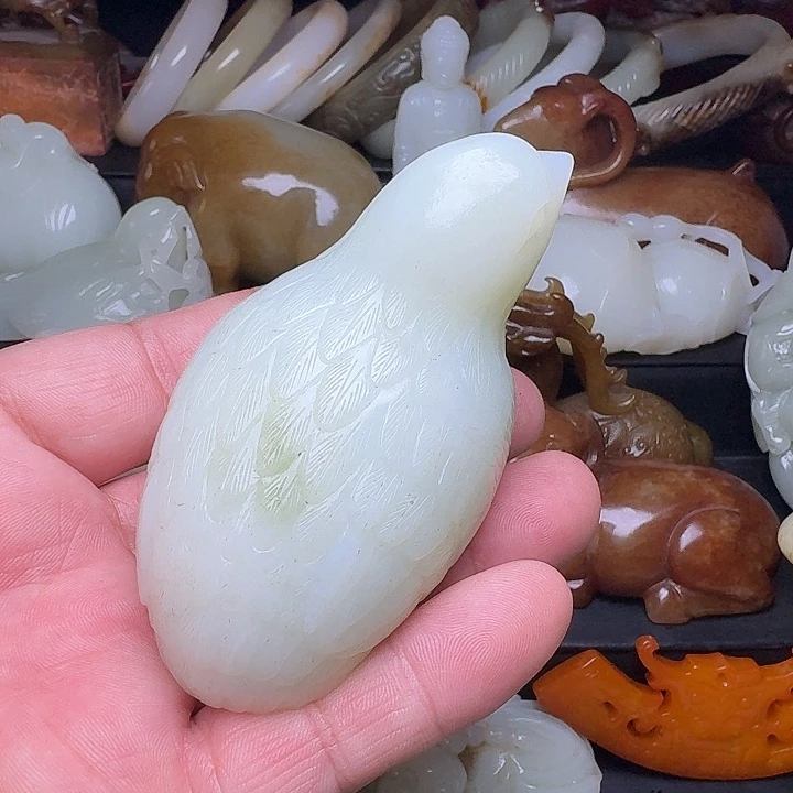 和田玉未镶嵌挂件