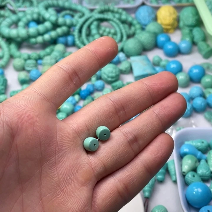 非金属卡7.5绿色直切一对