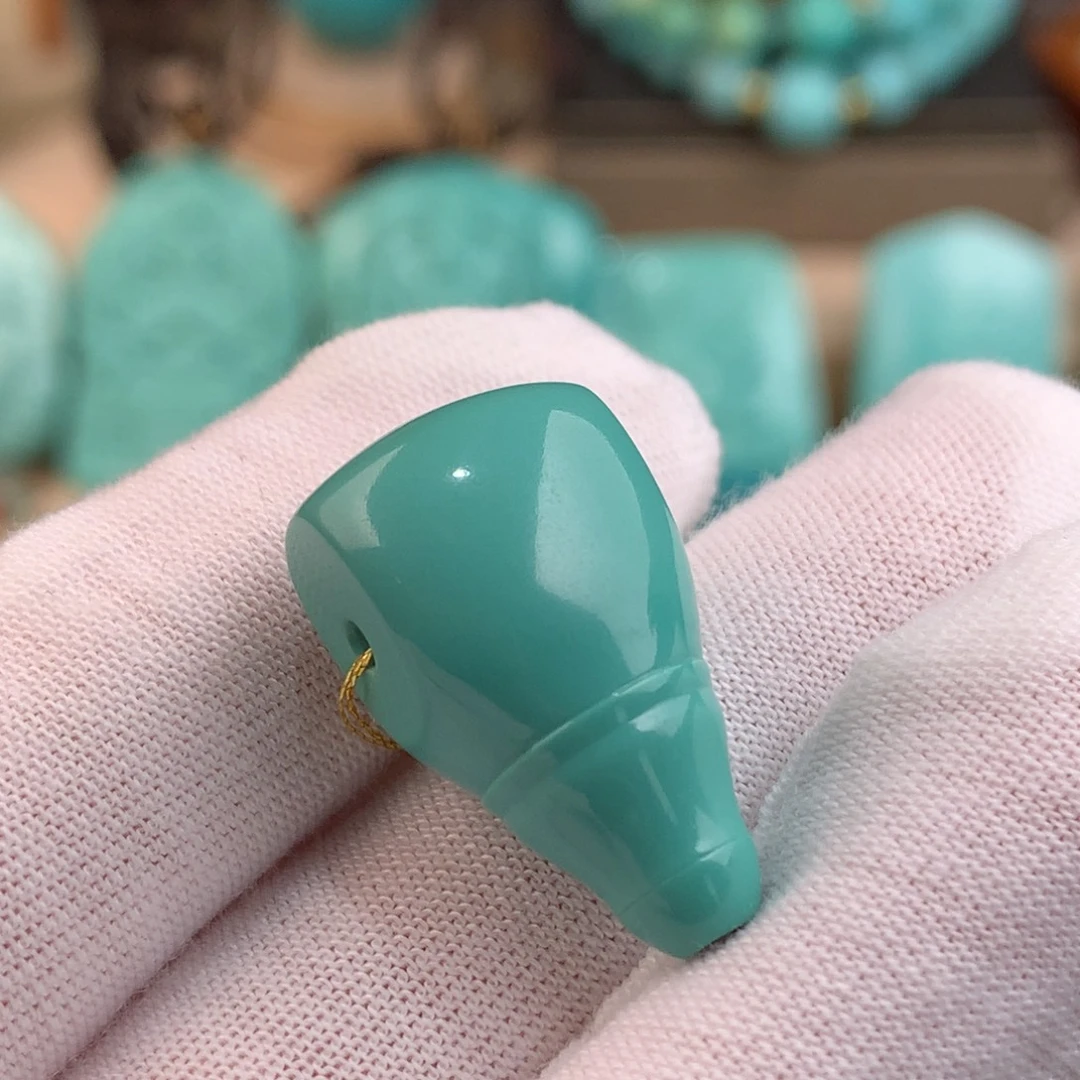 绿松石未镶嵌三通卡14