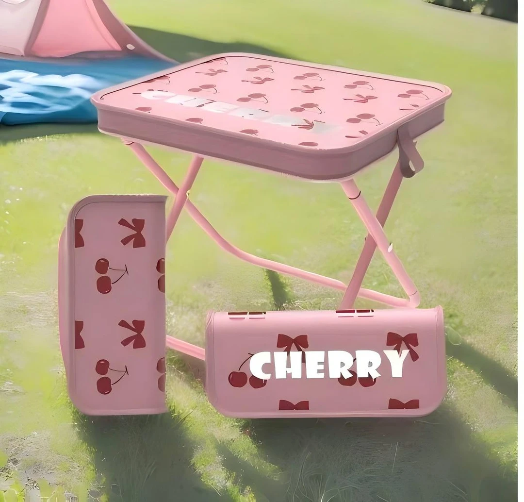 笔袋折叠小马扎户外折叠椅便携式露营装备钓鱼野餐迷你板凳排队