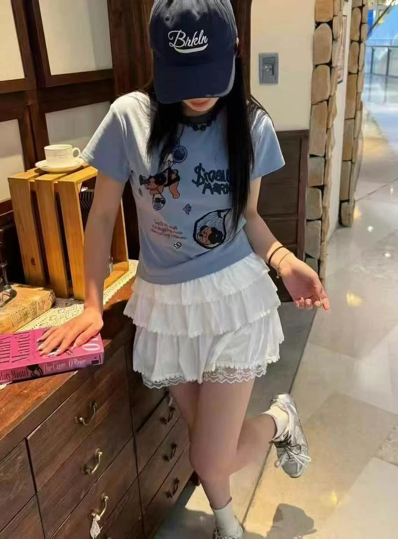 YYDS.2025夏款少女辣妹修身T恤洋气十足