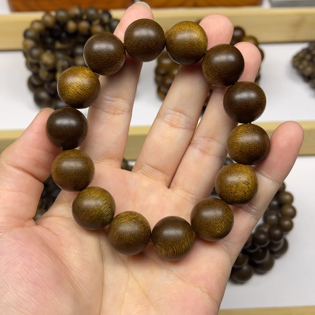 沉香手串越南芽庄黄棋楠1.6