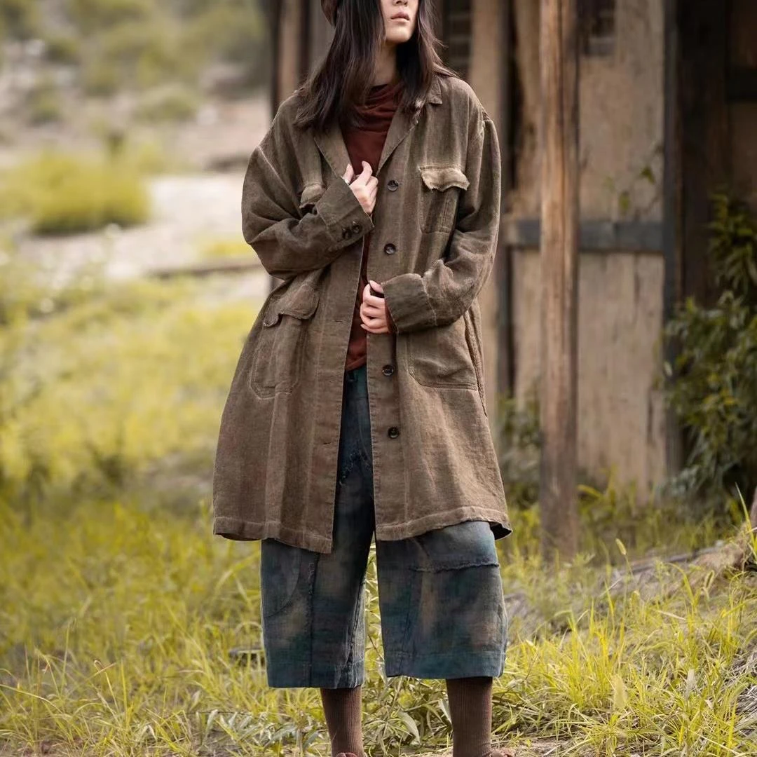 《麻依者》中长款外套1061#