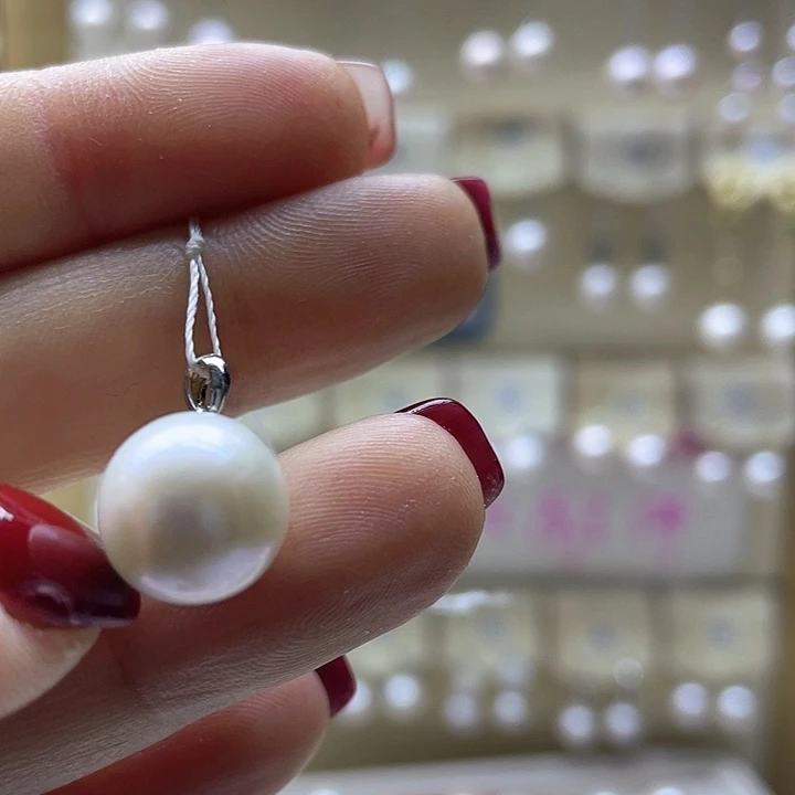 淡水珍珠颈饰银S925镶嵌