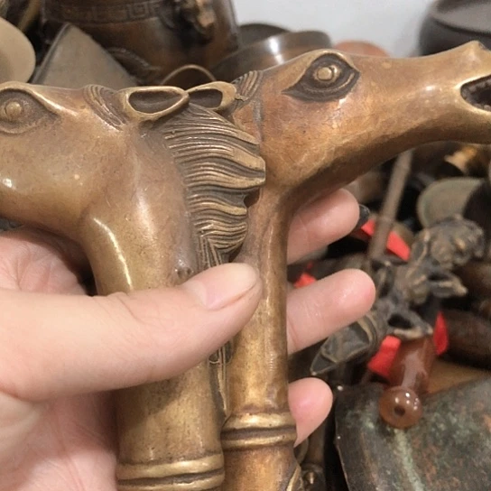 用***3闪电购铜摆件工艺品