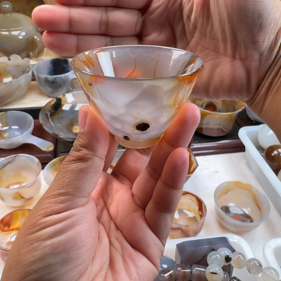 玛瑙/玉髓未镶嵌茶杯