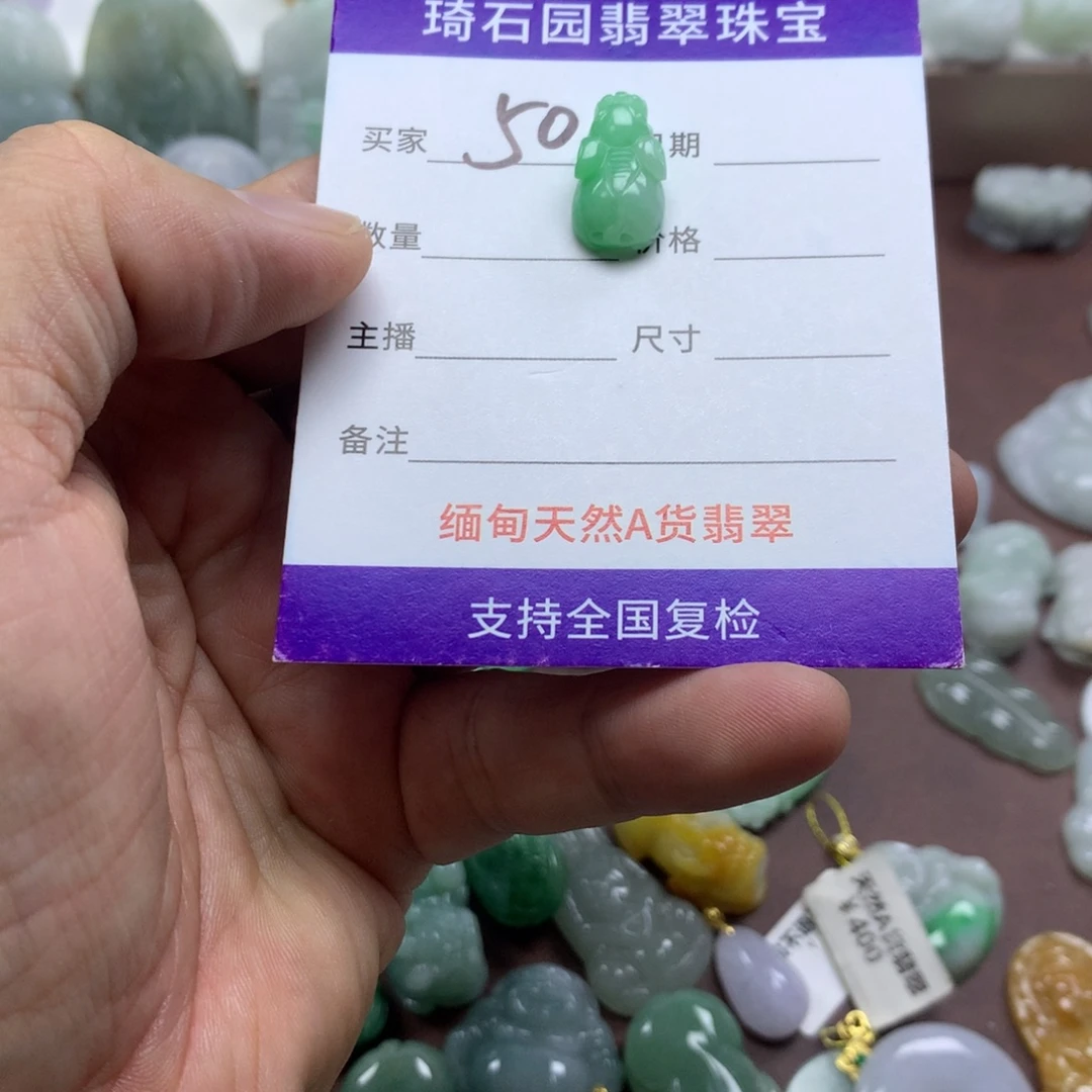 颈饰未镶嵌翡翠缅甸A货翡翠