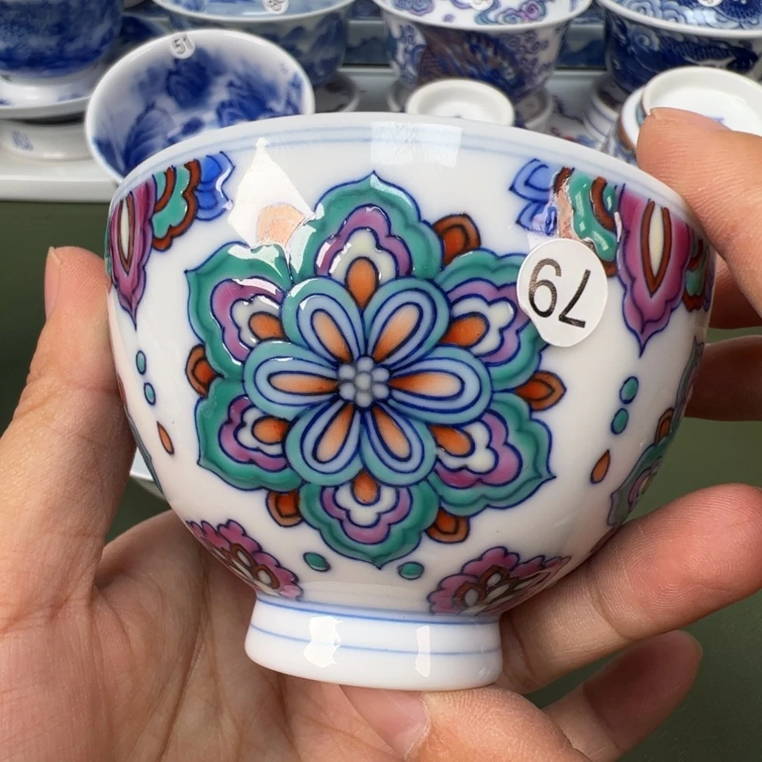 陶瓷景德镇纯手工纯手绘茶具木木79