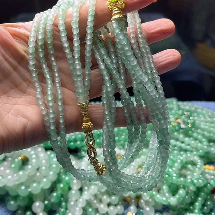 石英质玉合金项链卡4双扣头