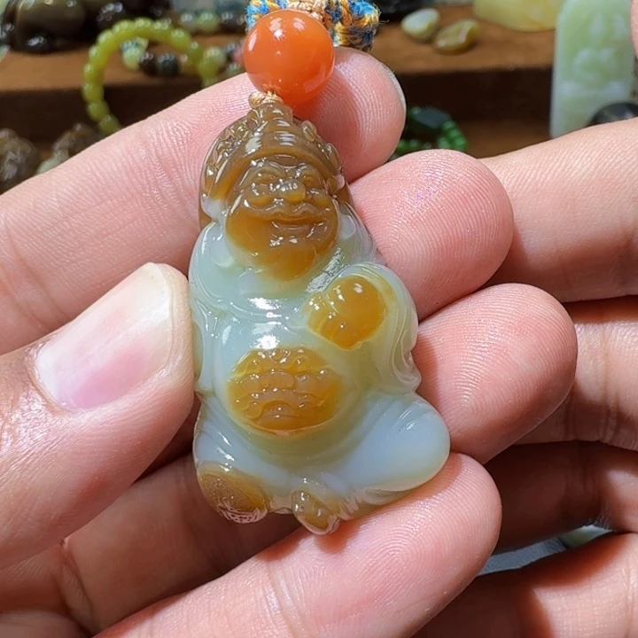 和田玉未镶嵌挂件