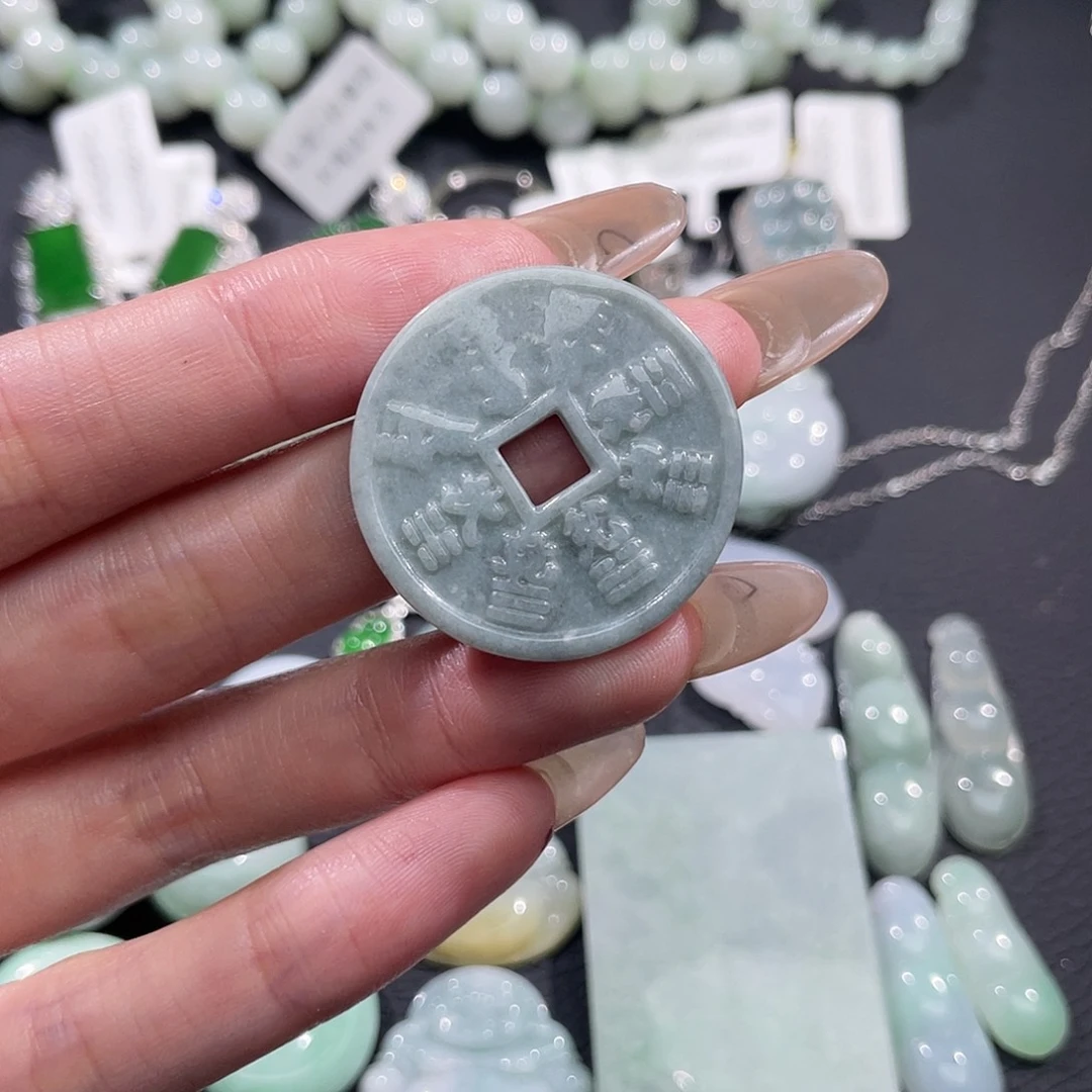 翡翠未镶嵌吊坠(不含链)