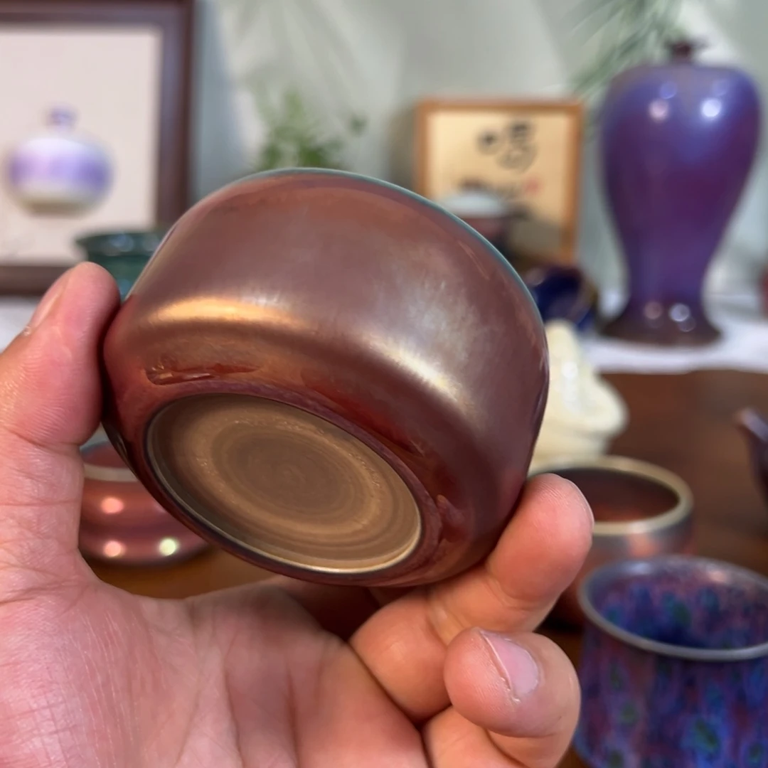 留***月壶神垕钧瓷原矿釉