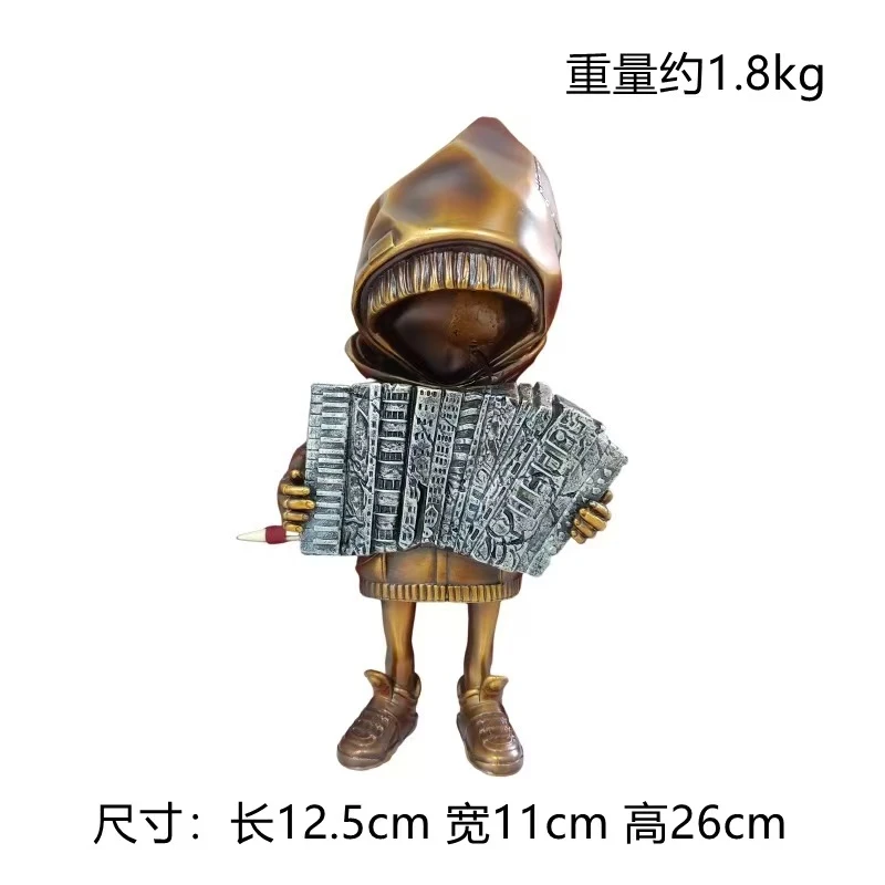 【本尼家】Q118铜雕塑摆件创意家居装饰12.5*11*26cm
