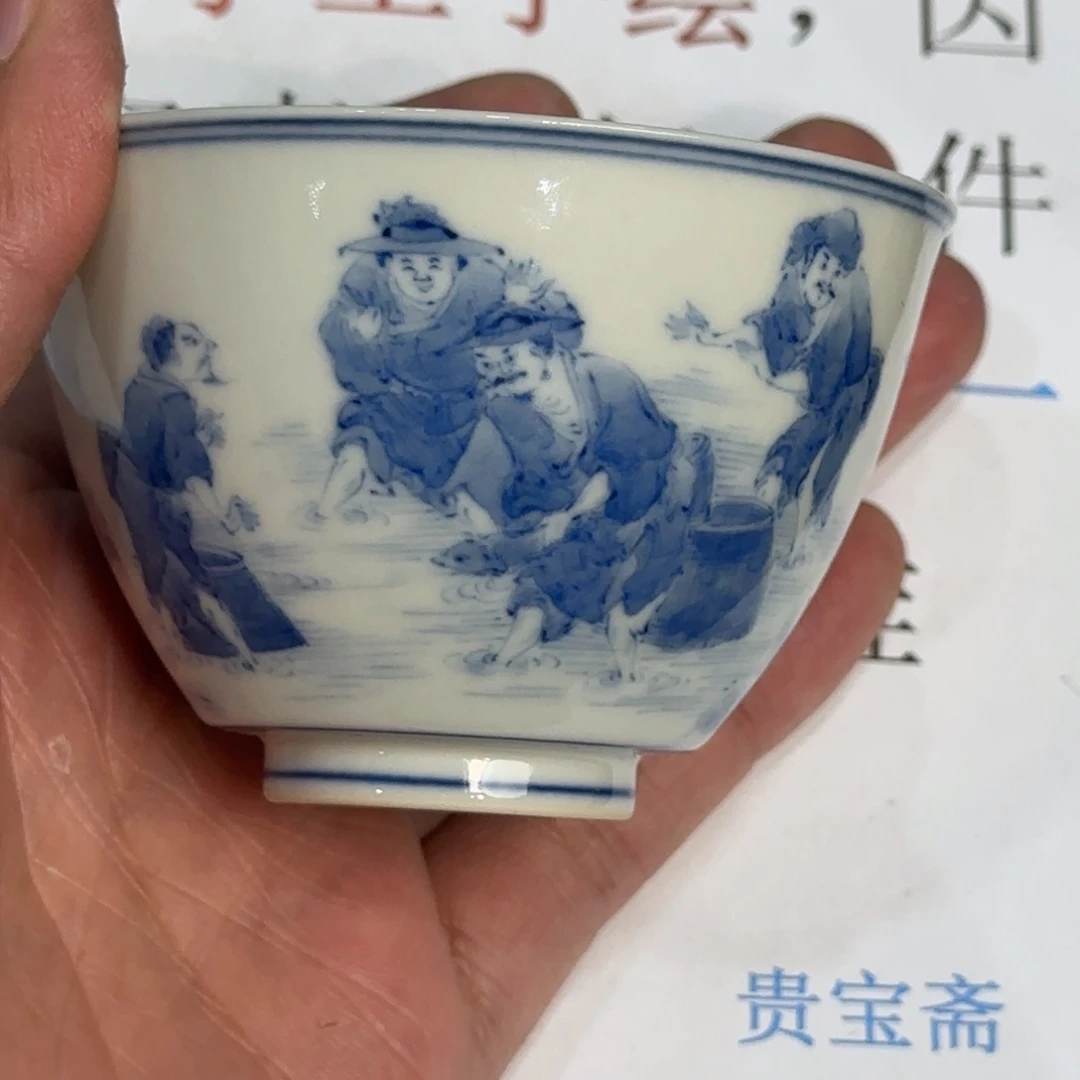 杯子瓷当代仿古精品全手工