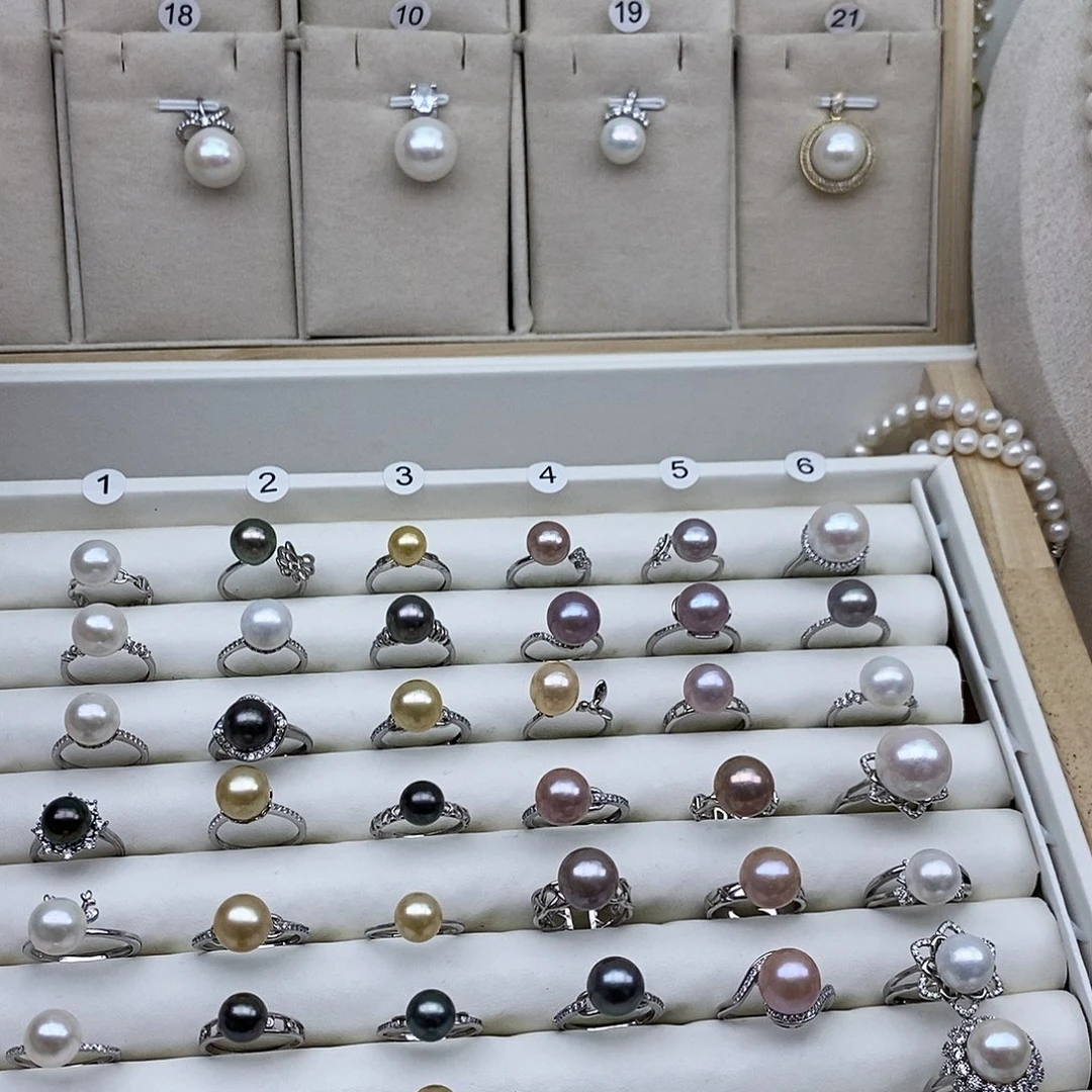 L***@银S925镶嵌淡水珍珠戒指