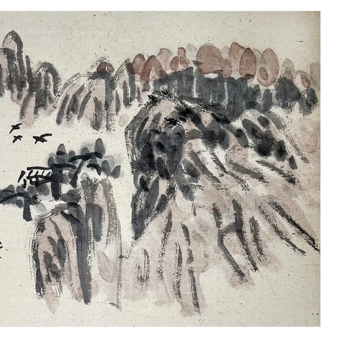 【辽拍】V240110-1-19《山水》（0.5平尺)  卡纸  DD6