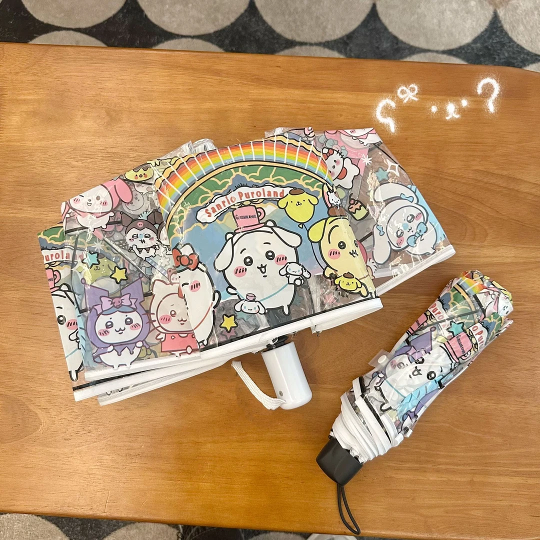 【重生】chiikawa雨伞透明日系可爱卡通学生折叠乌萨奇吉伊卡哇饰品
