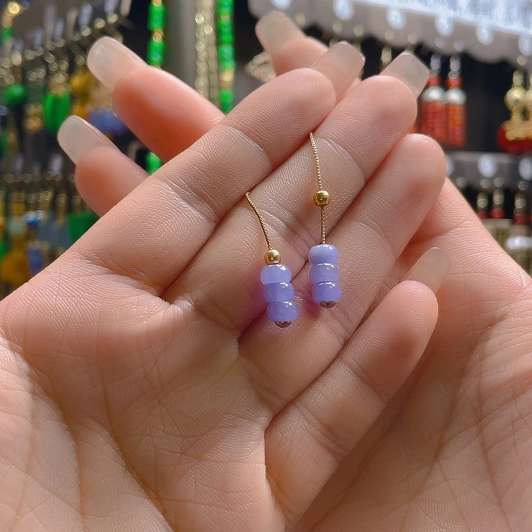 翡翠合金耳饰翡翠