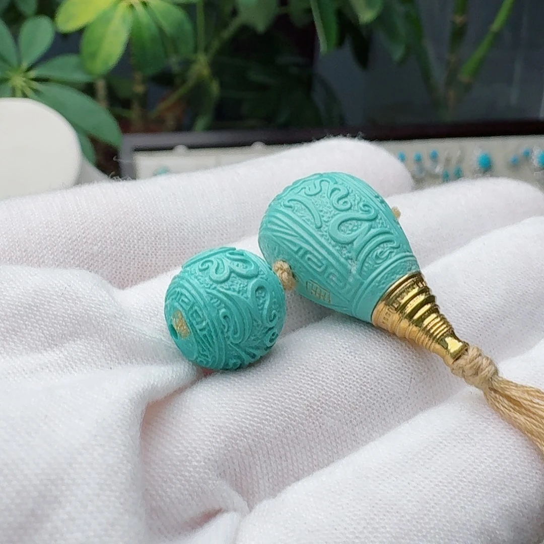 笑***佛绿松石未镶嵌颈饰配饰