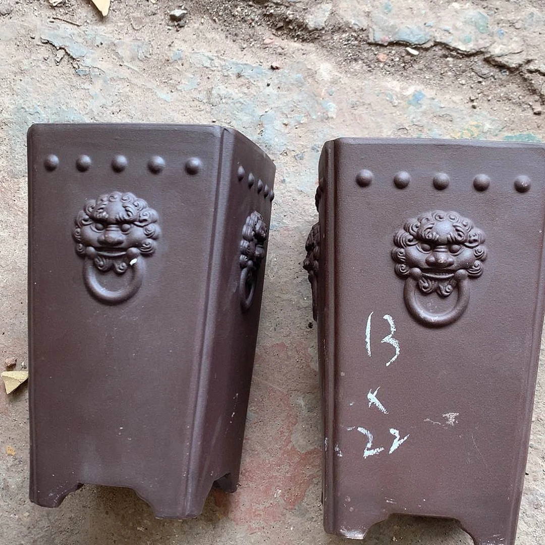 紫砂花盆紫砂花盆一对