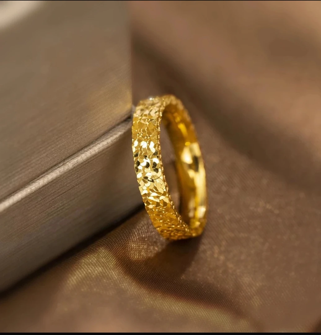 铜合金戒指 新款爆闪碎碎冰指环实心闭口百搭戒指