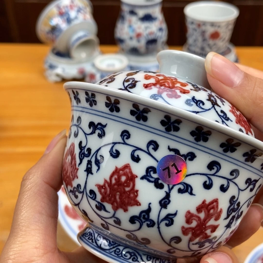 手绘现代茶具非古董