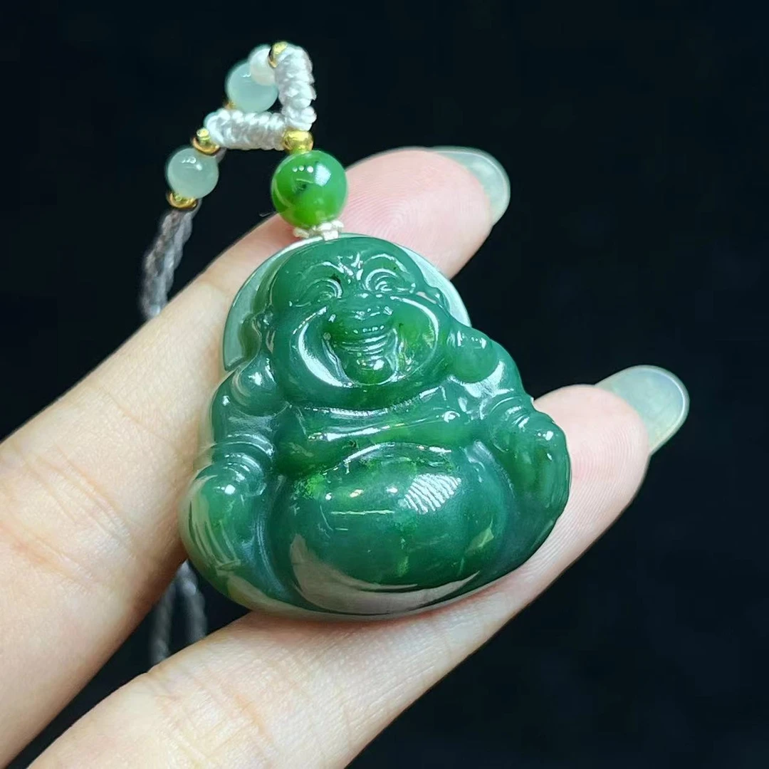 和田玉佛公吊坠多样性发一（尺寸：30*30*11.5mm）- BSJ045